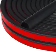 Rubber Weather Stripping Door Seal, D-Shape Self Adhesive Silicone Weather Strip