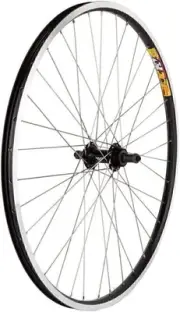 Wheel Rear 26 x 1.5, WEI-ZAC19, Black, QR Alloy FW Blk 5-7sp Hub, 14g SS...