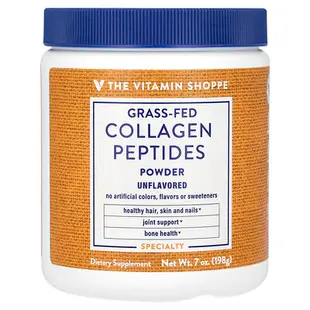 [iHerb] The Vitamin Shoppe Grass-Fed Collagen Peptides Powder, Unflavored, 7 oz (198 g)