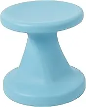ECR4Kids Twist Wobble Stool, Portable Flexible Seating for Kids and Adults, Active Tilt Seat, Ergonomic Wiggle Chair, Home Classroom Furniture, 360 Degree Movement, 14in Seat Height - Cyan