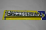 SOCKET SET, SAE, 1/2 INCH DRIVE, AUZGRIP