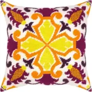 Tapestry Pillow Cover DIY kit "Celtic motifs" Needlepoint kit Printed canvas