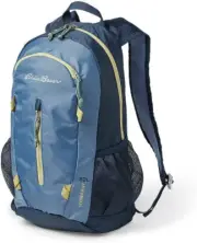 Eddie Bauer Stowaway Backpack Daypack Hiking Travel Bag School Gym 20L Blue New