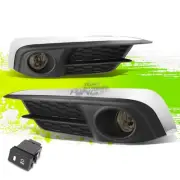Factory Style Fog Light Lamps w/Switch+Bezel for Honda Civic 2016 Smoked Pair (for: Honda)