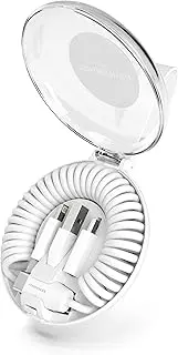 VONMAHLEN allroundo C - All in One Charging Cable + Travel Case for Phones & Devices USB C USB A Micro Lightning Adapters - White