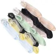 [BESPORTBLE] 7 Pairs Lovely Ultrathin Socks Transparent Lace Elastic Short Socks Breathable Ankle Socks for Women Girls (random Color)