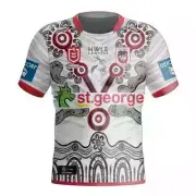NRL 2024 Indigenous Jersey - St George Illawarra Dragons - Adult - Mens