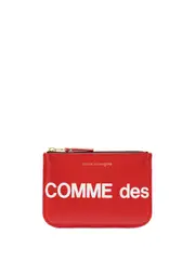 [COMME des GARCONS WALLET] Huge Logo Top Zip Pouch