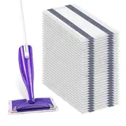 36 Pack Disposable Mop Pad Refills for Swiffer Wet Jet Spray Mop - Wet Jet Pads for All Floor Types White