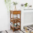 Heavy Duty 2/3-Tier Bamboo Side End Table Night Stand Storage Display Shelf Home