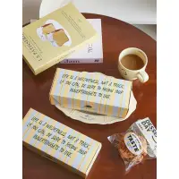 在飛比找蝦皮購物優惠-ins條紋長形包裝盒 磅蛋糕包裝盒 司康包裝盒 達克瓦茲 餅