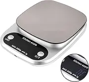 MAGICLULU Stainless Steel Kitchen Scale 3kg/0.1g Precision Scale Rechargeable Battery Portable for Cooking Baking Jewelry