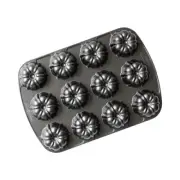 Nordic Ware Brownie Bundt Pan 3.75 Cup Capacity Graphite