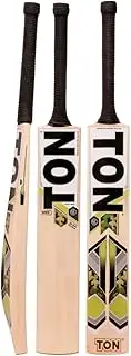 SS English Willow Leather Ball Cricket Bat, Short Handle Cricket Bat for Adult Full Size with Full Protection Bat Cover Free 1 Pc Toe Guard (TON 999)
