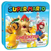 Super Mario Checkers and Tic Tac Toe (Bowser) Board Game