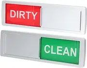 CONGARTENO 2pcs Dishwasher Magnet Clean Dirty Sign Silver/red/Green Home Products for Kitchen Laundry
