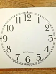 4 7/8" Seth Thomas Clock Replacement Paper Dial (Lot 151)