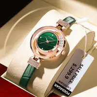 在飛比找蝦皮購物優惠-POEDAGAR 正品女生手錶皮錶帶防水 308