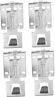 HOMSFOU Range Hood Floating Hanging Plate Kit 2 Pieces Adjustable Support for Kitchen Hood Metal Construction Quick Install
