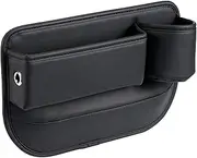 Car Cup Holder Gap Pocket, Car Seat Gap Storage Box - Automatic Storage Organiser Between Seats with Charging Hole | Car Interior Accessories, Gap Filler, Box for Smartphones, Lock
