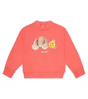 [Palm Angels Kids] Palm Angels Kids x Smiley printed cotton jersey sweatshirt Y 8 pink