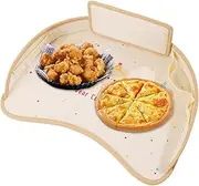 Car Seat Tray - Cartoon Travel Waterproof PU Leather Car Seat Tray - Portable Kids Dinner Plate with Buckle, Multifunctional Travel Tray for Stroller, Dining Table Car Seat Tray