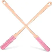 TOBBOMEY Shower Toe Brush Set Double-sided Brush for Deep Foot Scrubbing Toe Gap Cleaning Long Handle
