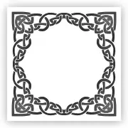 Celtic Frame Stencil - Choose a Size - Laser-Cut Reusable Plastic