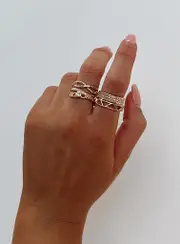 Meela Ring Pack Gold