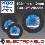 25 x PFERD 100mm 4" Thin Cutting Disc Cut Off Wheel Metal Angle Grinder 69121043