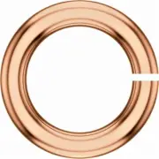 12mm OD 8.75mm ID SOLID 10k Rose Gold 14ga gauge Thick Heavy OPEN Jump Ring USA