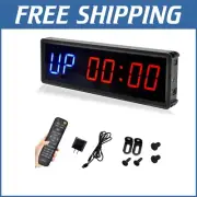 11" Compact LED Gym Timer with Remote - Customizable Interval Exercise Clock