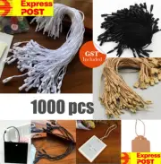 1000 Pcs Clothing Price Tag Bullet Head Hang Swing Tag Strings Lock Ties Twines