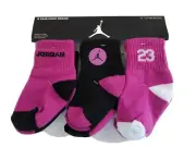 NWT Nike Baby 6 Pack Jordan Jumpman 23 Print Socks- Size 12-24 Months