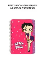 Betty Boop Limited Edition Deluxe-(School Girl Retro A5 Spiral Notebook)