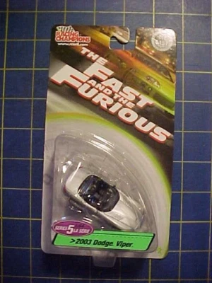 RACING CHAMPIONS THE FAST AND THE FURIOUS SERIES 5 2003 DODGE VIPER! NIP SILVER