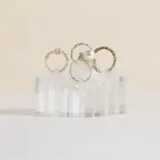 4pcs Acrylic Jewelry ring display stand for selling, Clear Ring Jewelry holde...