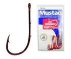 Mustad Red Baitholder Hook - Size 4/0 - Ultrapoint Fishing Hook