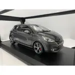 NOREV 1/18 標緻 PEUGEOT 208 GTI2013 合金汽車模型 工廠底座名稱錯標 介意慎拍 可開門 僅