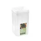 Lemon & Lime 23cm/2.45L Flip Lock Clear Container Square Food Storer Storage