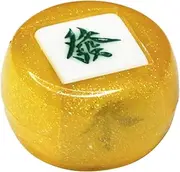 TTETTZ High-Quality Chinese Mahjong Dice Set for Endless Fun, Gold