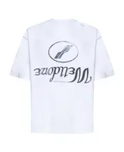 We11done Logo-Printed Round Neck T-Shirt S,XS,L,M White