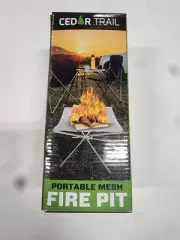 Cedar Trails Portable Mesh Fire Place New In Box