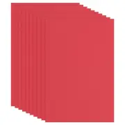 Red Non Adhesive EVA Foam Sheet 12 x 8 Inch 2mm Thick EVA Felt, 10 Pcs