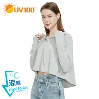 在飛比找蝦皮商城優惠-【UV100】抗UV-Apex涼感彈性連帽披風外套-女(AE