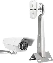 Security Camera Mounting Bracket - Stainless Steel Wall Corner Mount Bracket | Adjustable Mast Adapter for Security Cameras, Mast Mount Bracket, Security Systems, Wall Mount, Ceiling Mount