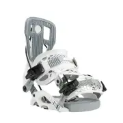 Flow Fuse Hybrid Men's Rear Entry Snowboard Bindings, White, Medium MY25