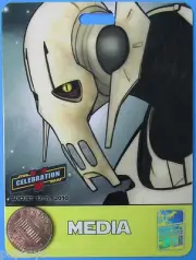 Convention Badge 2010 vtg MEDIA Pass Celebration V - GENERAL GRIEVOUS -Star Wars