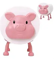 Pig Toilet Paper Holder - Funny Animal Paper Towel Holder for Bathroom Decor, Self Standing Unique 3D Printed with Durable Resin
