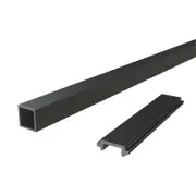 Peak 1800mm Black Aluminium Deck Balustrade Baluster and Spacer Kit - Black